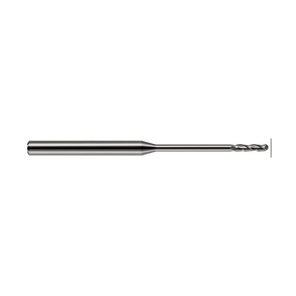 Harvey Tool 0.031in. 1/32 Cutter dia x 0.155in. Length of Cut x 0.47in. Reach Carbide Ball End Mill, 3 Flutes 724031 - main